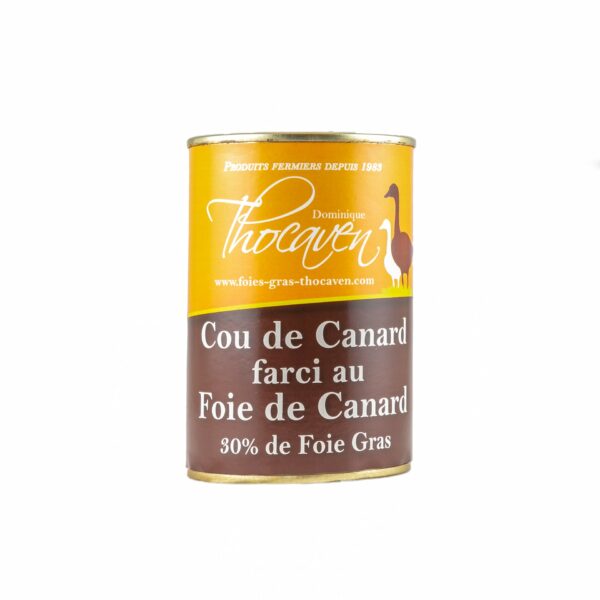 Cou de canard farci au foie gras - Fabrication artisanale