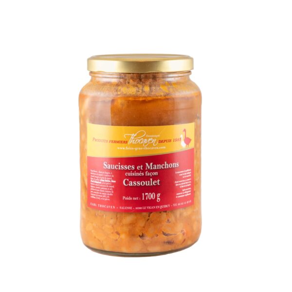 Saucisse de manchons cuisinés cassoulet